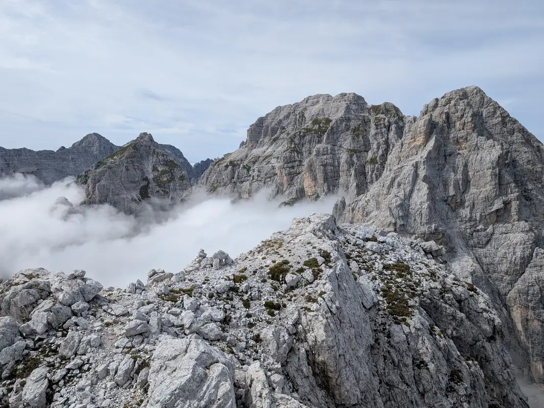 Top of Cima del Vallone is very broad and quite flat. Views are really spectacular.