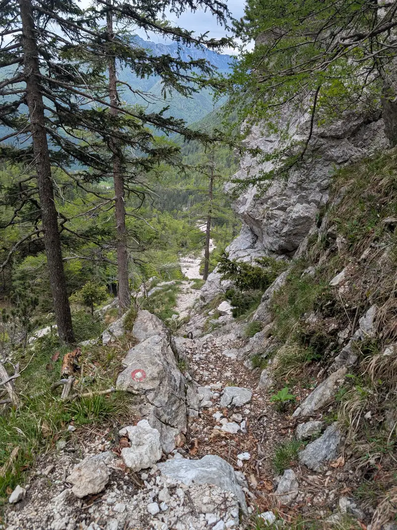 Above that riverbed the trail starts to get more civilized...