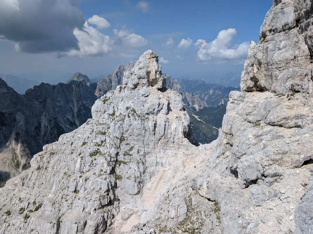 This small col marks the end of gola nord ovest. Once in there, turn left and look for most approachable passage to get to the spot from which this photo was taken.