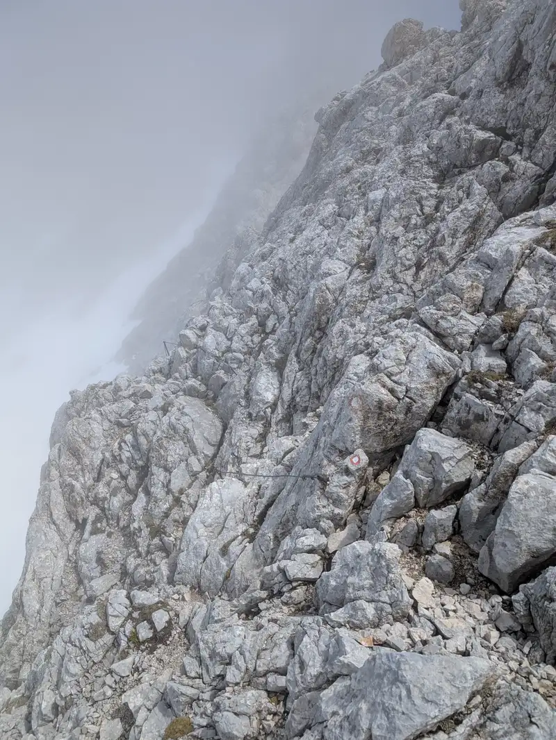 Terrain in the ridge, protection on one of couple traverses.