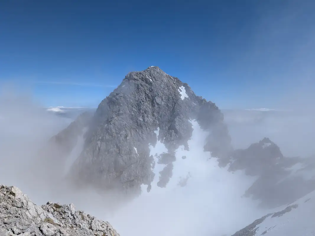 Špik as viewed from Lipnica. Rest of our route runs along that ridge on the right.